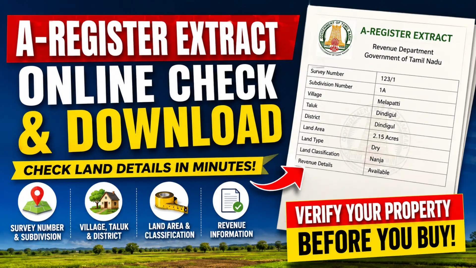A-Register Extract Online Check Download and Understand Your Land Records